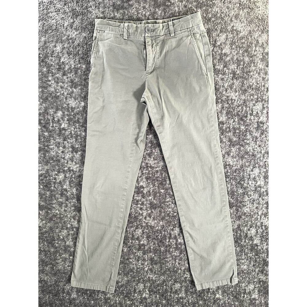 Vineyard Vines Slim Fit Pants Mens 28x30 Gray Chino Straight Leg Casual